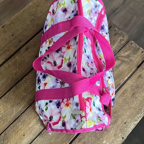 NWT Karriage-Mate Women's Floral Night Weekender Bag Pink OS - Picture 7 of 10